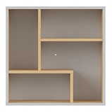 Show details for Black Red White Nandu Shelf 56x56x22cm Grey/Oak