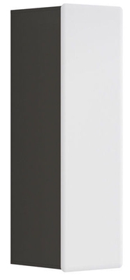 Picture of Black Red White Possi Light Cupboard 130x42x40cm Grey Tungsten/White Gloss