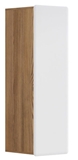 Show details for Black Red White Possi Light Cupboard 130x42x40cm Sibiu Golden Larch/White Gloss