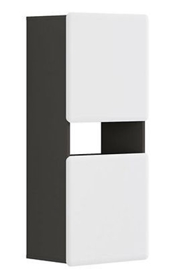 Picture of Black Red White Possi Light Cupboard 50x115cm Grey/White Gloss