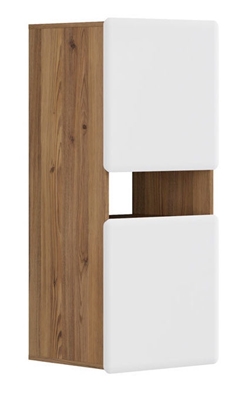 Picture of Black Red White Possi Light Cupboard 50x115x42cm Golden Larch/White Gloss