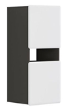 Show details for Black Red White Possi Light Cupboard 50x115x42cm Grey/White