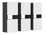 Show details for Black Red White Possi Light SFW6D 180x115x32cm Grey/White