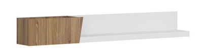 Picture of Black Red White Rauma Wall Shelf White/Sibiu Larch