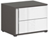 Picture of Black Red White Graphic Night Stand Left White/Wolfram Grey