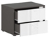 Picture of Black Red White Graphic Night Stand Right White/Wolfram Grey