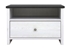 Picture of Black Red White Porto Night Stand 40x68cm Black/White