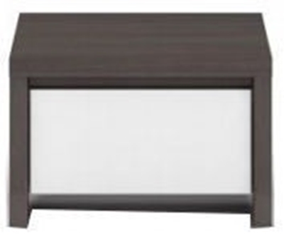Picture of Bedside table Black Red White Kaspian KOM1S Wenge / White