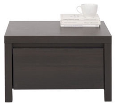 Picture of Bedside table Black Red White Kaspian KOM1S Wenge