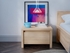 Picture of Bedside table Black Red White Caspian Sonoma Oak