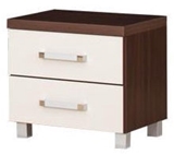 Show details for Bedside table Bodzio Amadis A42 Vanilla / Brown