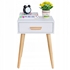 Picture of Naktsgaldiņš GoodHome Bedside White/Oak