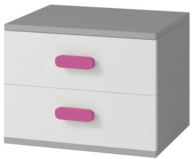Picture of Naktsgaldiņš Idzczak Furniture Smyk II 22 Gray / Pink