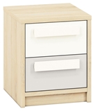 Show details for Bedside table ML Meble Drop 13 Light Grey
