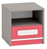 Show details for Bedside table ML Meble IQ 13 Pink