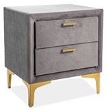 Show details for Bedside table Signal Meble Monaco Grey