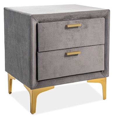 Picture of Bedside table Signal Meble Monaco Grey