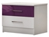 Picture of Bedside table Stolar Dubai White / Violet