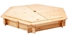 Picture of Folkland Timber Sandbox Six Corner With Removable Lid Natural