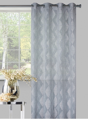 Picture of CURTAINS WAR 140X245CM EYELETS GRAY
