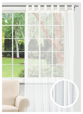Picture of CURTAINS NEVADA WHITE 145X245 D