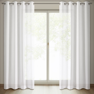 Picture of Curtain ANIKA 140X250 WHITE RINGS D