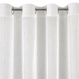 Show details for CURTAIN LUCY 140X250 WHITE RINGS D
