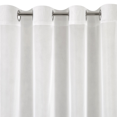 Picture of CURTAIN LUCY 140X250 WHITE RINGS D