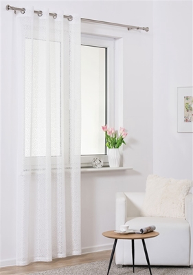 Picture of CURTAIN SUELO WHITE / FLOWERS 140X245 D