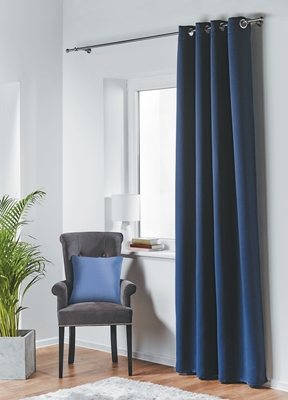 Picture of CURTAINS B / O 140X245CM LOOPS BLUE