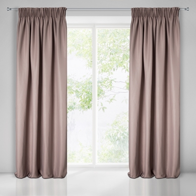 Picture of Curtains AGGIE 140X270 ROSE STRIP N