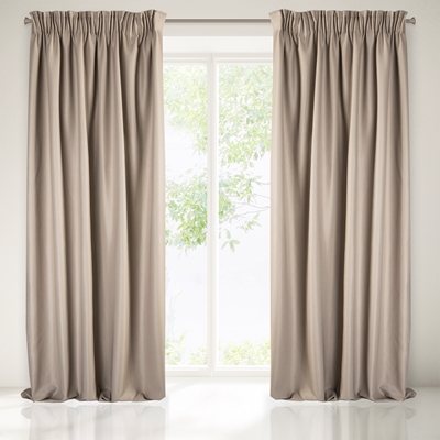 Picture of Curtains AGGIE 140X270 SAND STRIP N