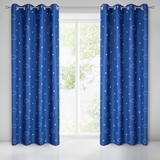 Show details for Curtain nubles 140x250 blue rings n