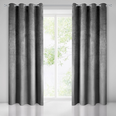 Picture of CURTAIN PIERRE GRAY / FLOWERS 140X250 N