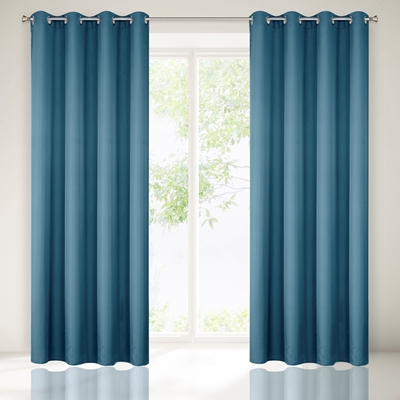 Picture of CURTAIN RITA BLUE / FLOWERS 140X250 N