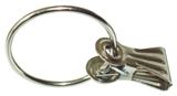 Show details for Galvanized curtain rings with peg 05 R4