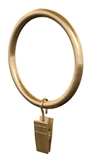 Show details for Curtain rod ring with pin D25, gold