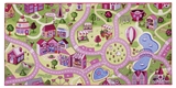 Show details for Carpet Sweet town 0.95x2.0m, pink