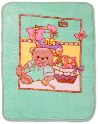 Picture of Baby Mix Blanket 80x110cm Green