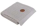 Show details for Ceba Baby Knitted Cotton Blanket 90x90cm Grey