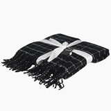 Show details for Checkered Blanket 130x180cm Black
