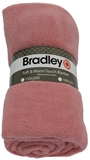 Show details for Bradley Plaid Fleece 150x200cm Rose