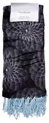 Picture of Home4you Elle Fine Blanket With Fringes 127x152cm Dark Gray