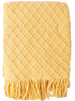 Picture of Home4you Felice Blanket 130x170cm Yellow