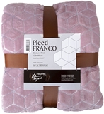 Show details for Home4you Franco Blanket 130x160cm Pink/Silver