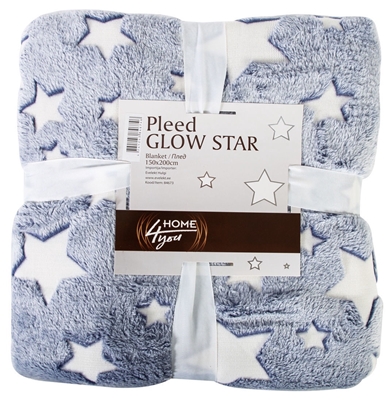 Picture of Home4you Glow Star Blanket 150x200cm Blue