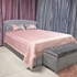 Picture of Home4you Grey & Rose Bedspread 240x240cm Pink/Gray
