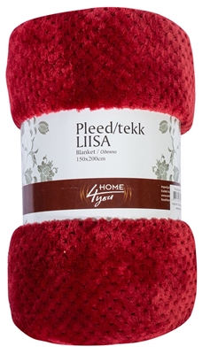 Picture of Home4you Liisa Blanket 150x200cm Dark Red