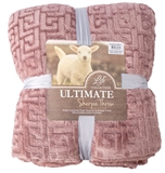 Show details for Home4you Ultimate XL Sherpa Throw Blanket 200x230cm Pink