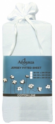 Picture of Ardenza Jersey Fitted Sheet 140-160x200cm White